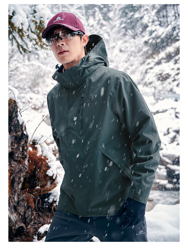 Pioneer Camp Outdoor Hardshell Jacket for Men, Autumn Windproof Waterproof Breathable Travel Hiking Mountaineering Wear-Resistant Coat 16