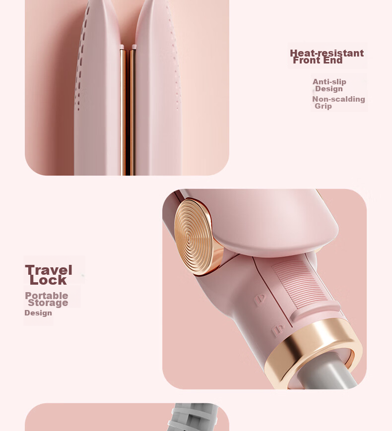 AUX Straight Hair Iron for Women, Bangs Clip, Curl Straightener, Long-Lasting Styling, Dual-Purpose Straight And Curl Iron, Hair Curling Tool, Upgraded Ceramic/ionic Dual Protection Hair Care Gift 24