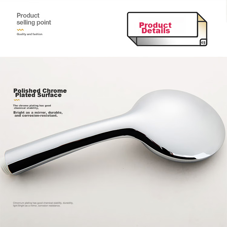 KOHLER Chenyu [Three Functions] Streamlined Handheld Shower Head with Single Spray R72421T-CP Silver 6