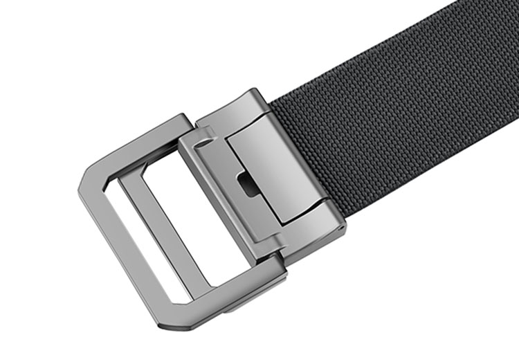 HALFEEL Men's Canvas Double-Ring Buckle Belt, Elastic Waistband for Outdoor Activities, Suitable for Young Men And Students, Military Training Pants Belt, Gift Idea 10