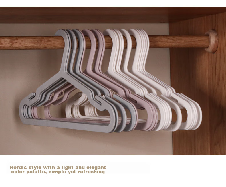 Fanyejia Luxury Hangers with Clips, 5 Pack, Home Use, Non-Slip, Anti-Friction, Shoulder-Angle Protection, Wardrobe Hangers, Clothes And Pants Drying Rack 8