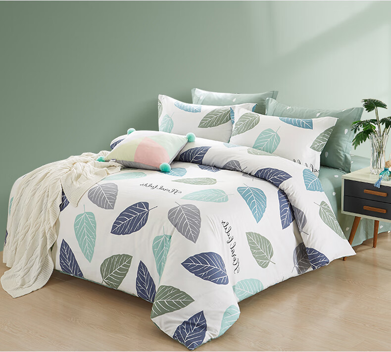 Hengyuanxiang Pure Cotton Duvet Cover Single Piece Anti-Dirt Quilt Cover Single/Double 100% Cotton 180x200cm 10