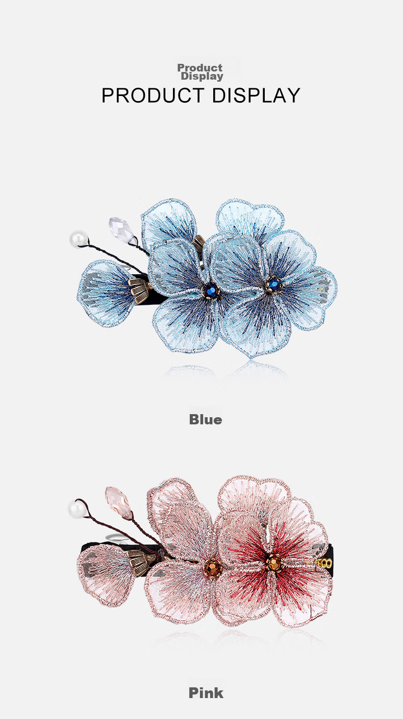 Cercoo Butterfly Hair Clip, Back of Head Hair Accessory, Spring Hairpin, Butterfly Barrette, Gift for Mom, Mid-Autumn Festival Present 6