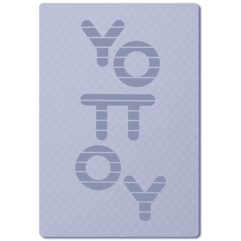 Yottoy Large Yoga Mat for Two People, Thick Non-Slip Shock-Absorbing Exercise Floor Mat for Home Use And Children's Dance Practice