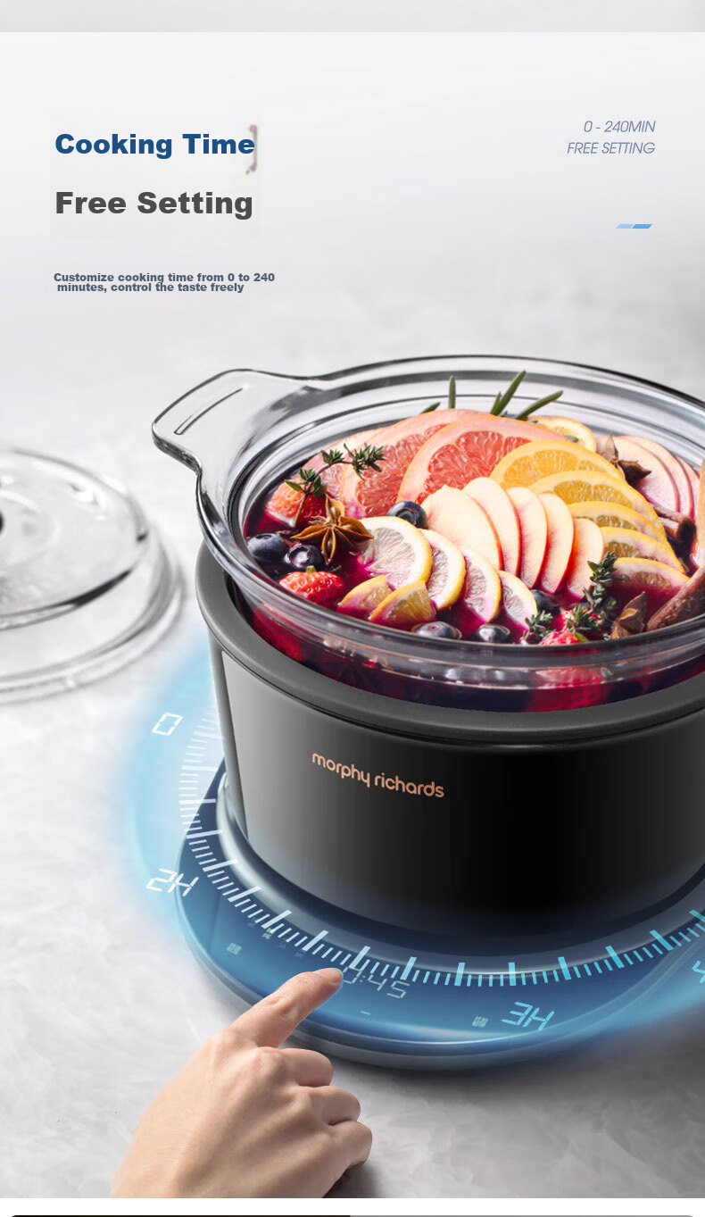 Morphyrichards Multi-Functional Electric Stew Pot, Home Use for Cooking Medicinal Food, 3.5L Soup Pot, Health Pot with Timer Function, Electric Cooking Pot for Stewing Soup, Porridge Cooker, Baby Food Processor, MR9082 13