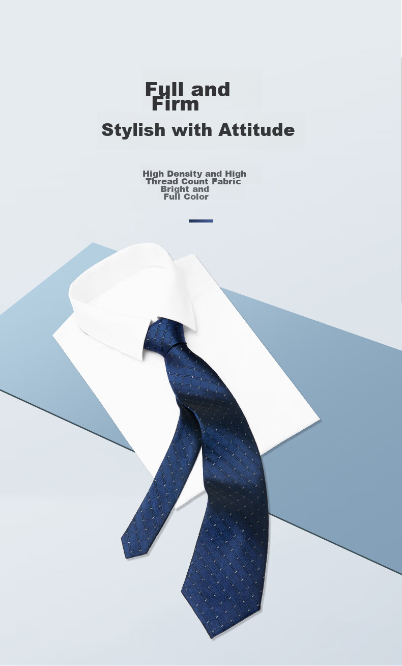 Luomeng Men's Necktie, Business Formal Wear, 8cm Hand-Tied, for Interviews, Work, Groomsmen, Wedding Ceremony, Gift Box Packaging 3
