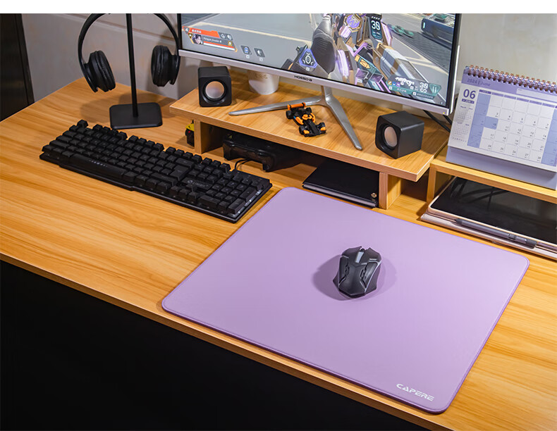 CAPERE (Kailai) Zero-Lag Waterproof PORON Gaming Mouse Pad [Long Pro] Zero-Lag Pad / Gray / 450x400 / Polyurethane Base 12