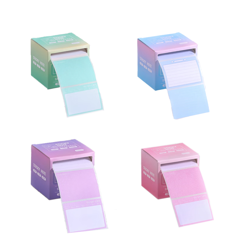 Jiamo Sticky Notes, High-Quality Pull-Out Memo Pads, Student Note-Taking Journal, Error Correction Labels, Message Stickers, Study Supplies, 256 Pieces/4 Boxes, Back-To Seaso