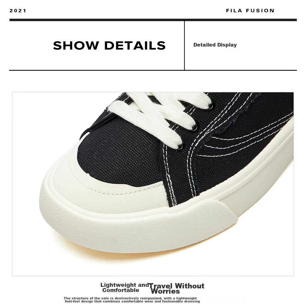 FILA FUSION POP Canvas Women's Sneakers Sports Casual Shoes 22