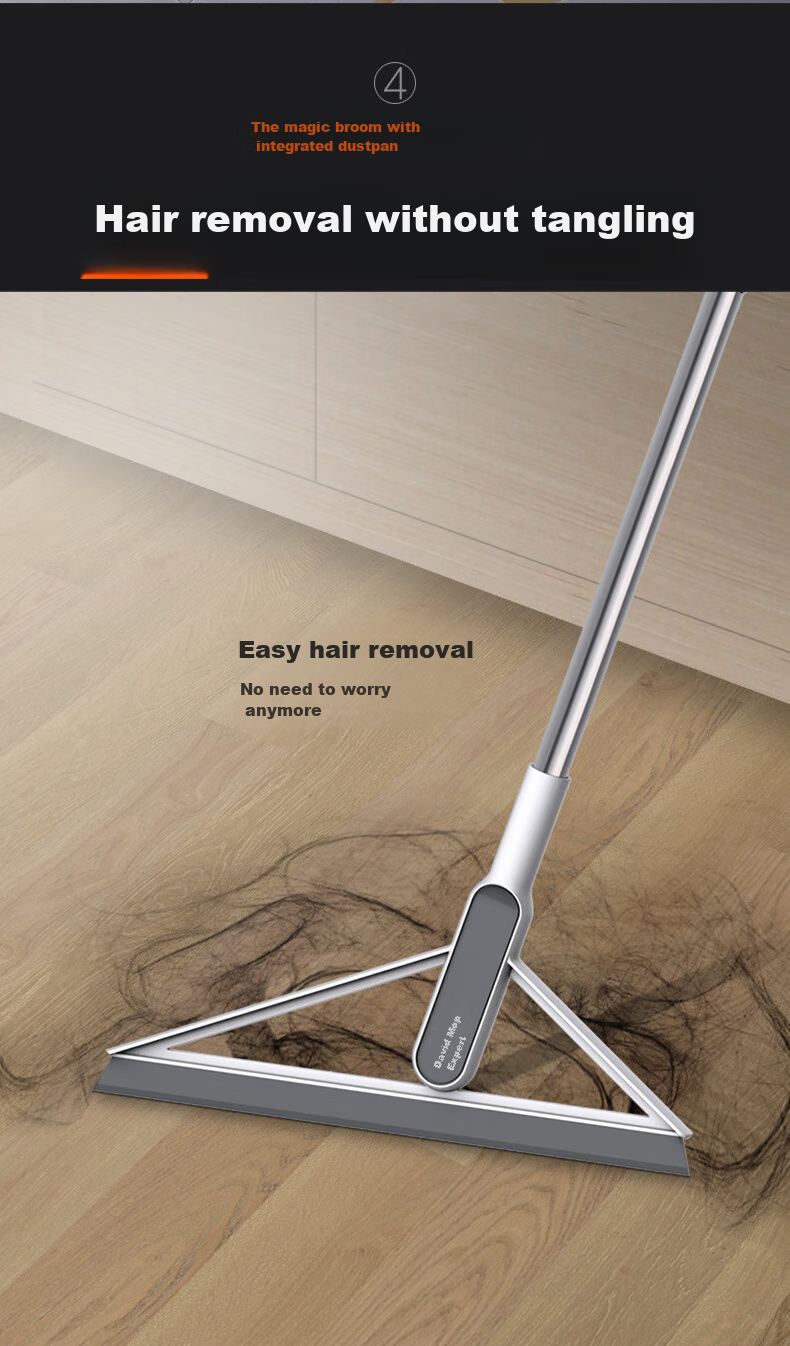 Dawei Multi-Functional Magic Squeegee Broom for Water And Floor Cleaning, Dual-Purpose Scraper for Windows F6 6