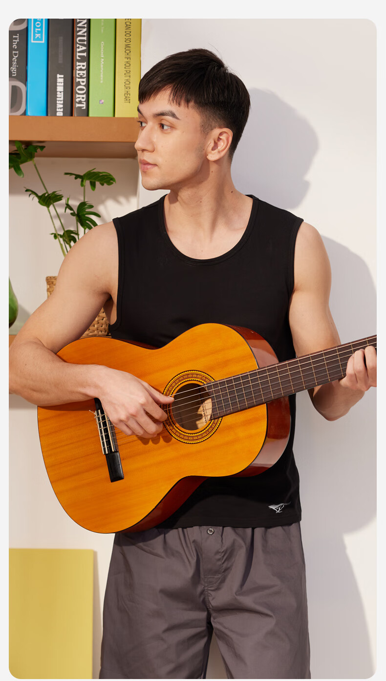 SEPTWOLVES [Comfortable And Seamless] Wide-Shoulder Tank Top for Men, Pure Cotton Undershirt Sleeveless T-Shirt, All-Cotton Sports Fitness Vest Undershirt 14