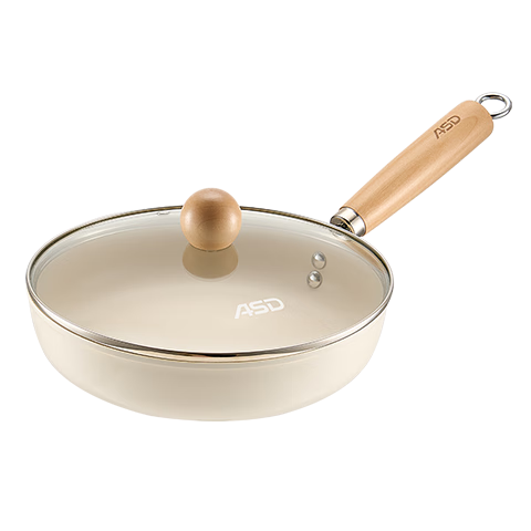ASD Non-Stick Frying Pan, One-Day Meal Ceramic Skillet, Steak Breakfast Egg Pan, 28CM, Compatible with Induction And Gas Stoves, T1