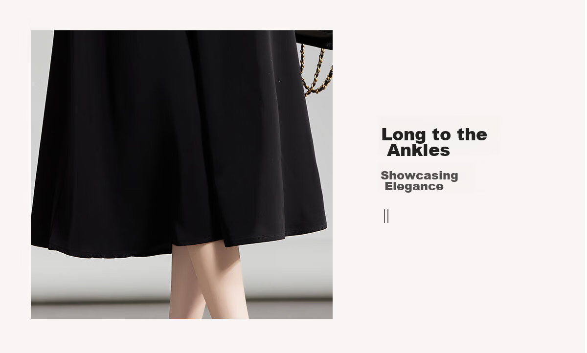 Chushen Spring And Autumn High-Waisted A-Line Skirt for Women, Slimming Professional Office Suit Skirt S143B2013 7