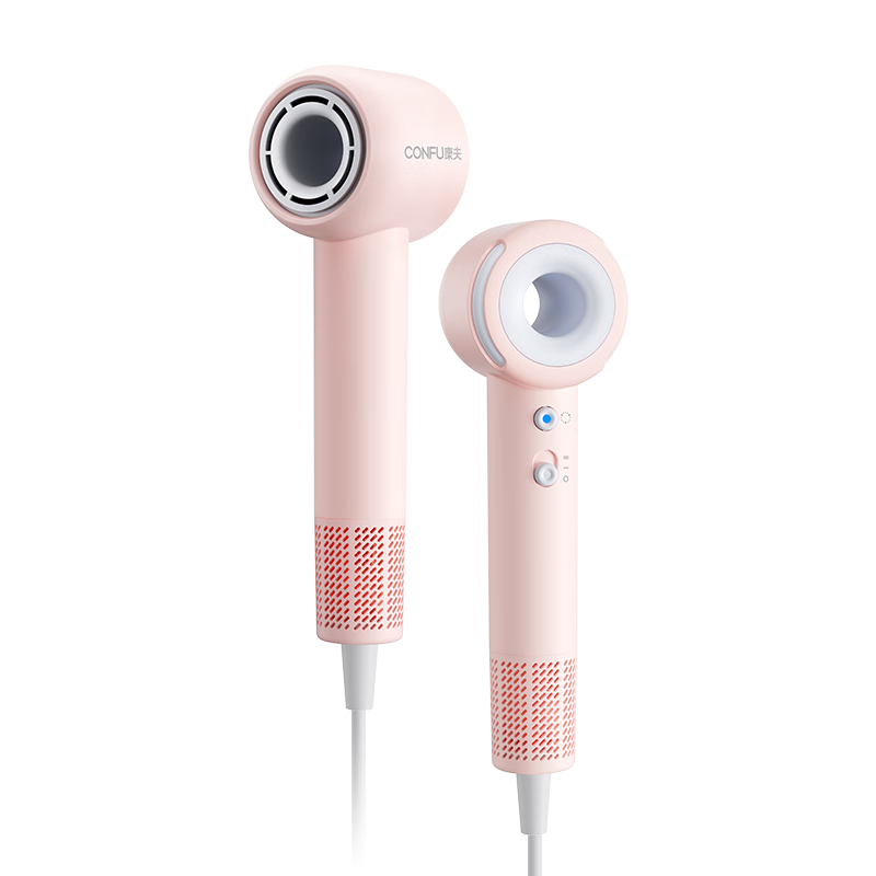 CONFU High-Speed Hair Dryer 800W Low Power Negative Ion Hair Care Fast Drying Dormitory Home Use Birthday Gift Leafless Hair Dryer F9Air Youth Edition Pink