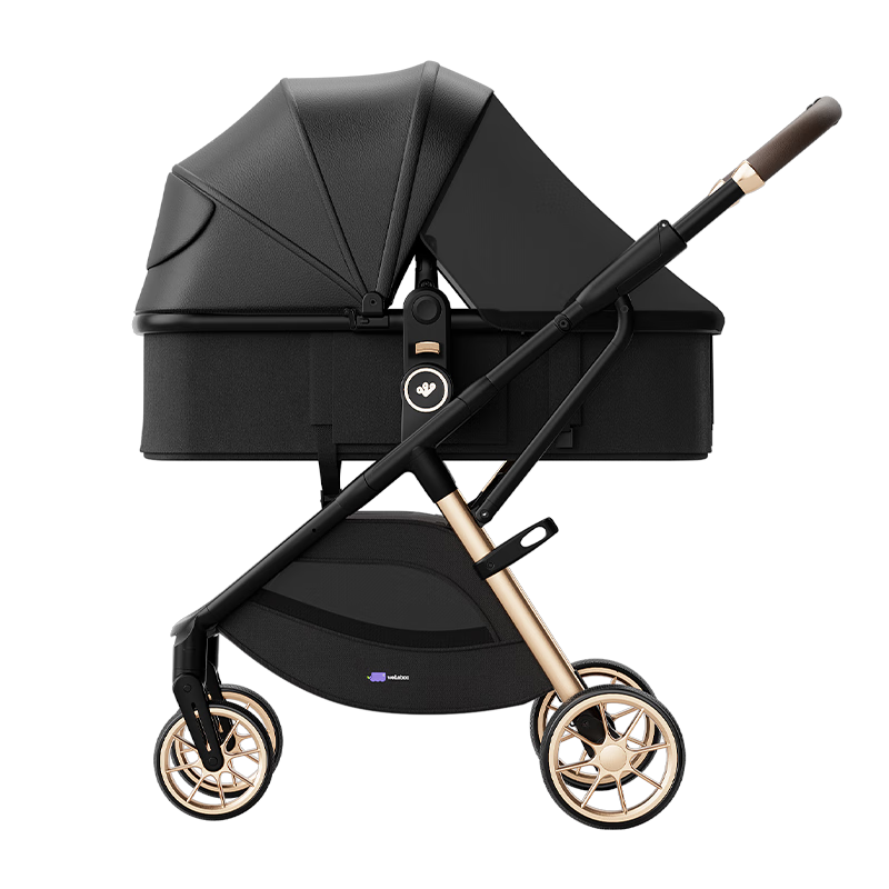 Welebao Lightweight Stroller for 0-3 Years Old, Reclining And Sitting Positions, One-Button Folding, Newborn Baby Shock-Absorbing, Lightweight with High View
