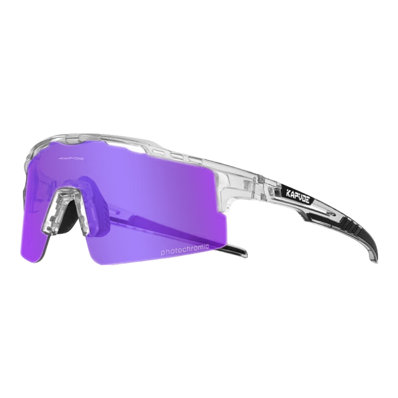 KAPVOE Warrior Cycling Glasses with Photochromic Lenses for Day And Night Use, Windproof, Sand-Resistant, Suitable for Mountain And Road Bikes
