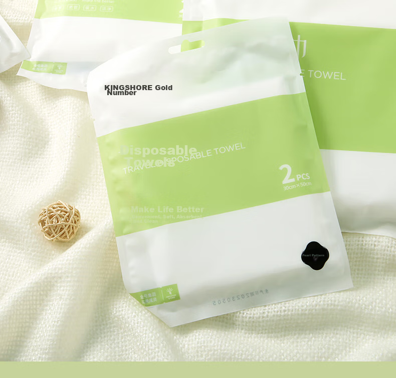 KING SHORE Disposable Towels, 20 Pack Face Towels for Travel Essentials, Pearl Pattern Thick Large Towels 30*50cm 14