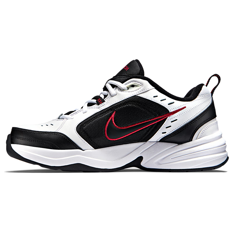 NIKE Men's Training Shoes, Dad Shoes MONARCH IV Sneakers, 415445-101 White/metallic Silver, Size 41