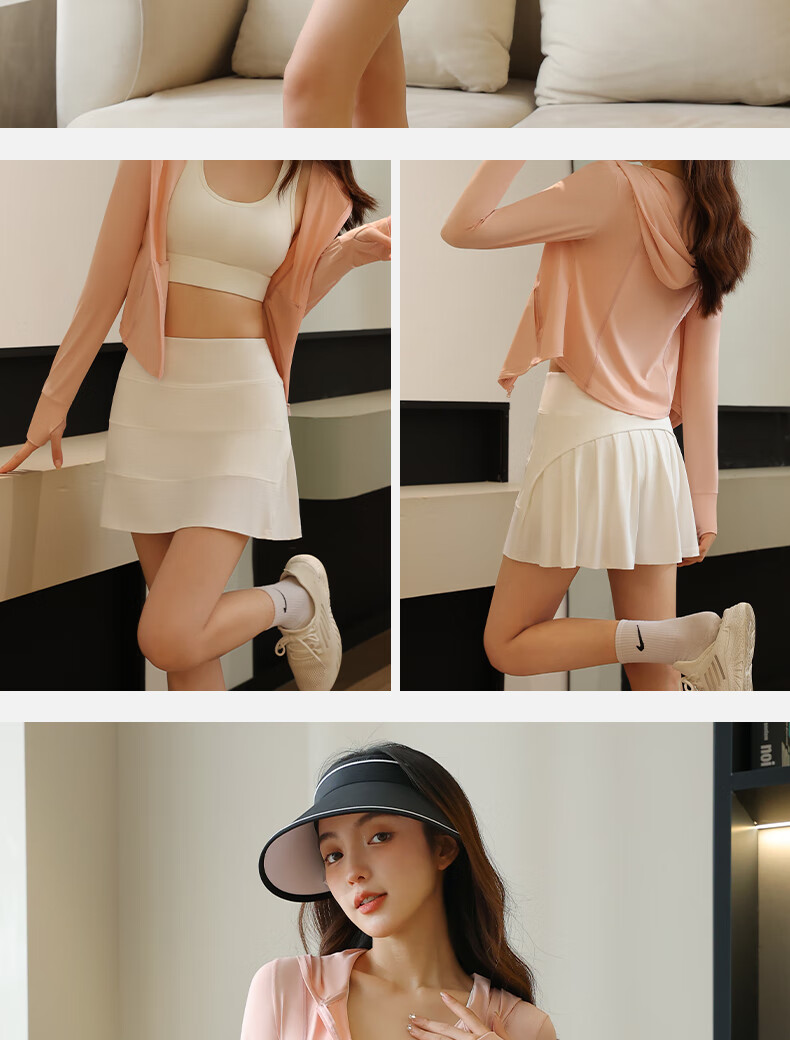 XUEXIMAN Sports Skirt for Women, Summer Faux Two-Piece Anti-Exposure Yoga Skirt, Running Fitness Tennis Badminton Pleated Mini Skirt 14