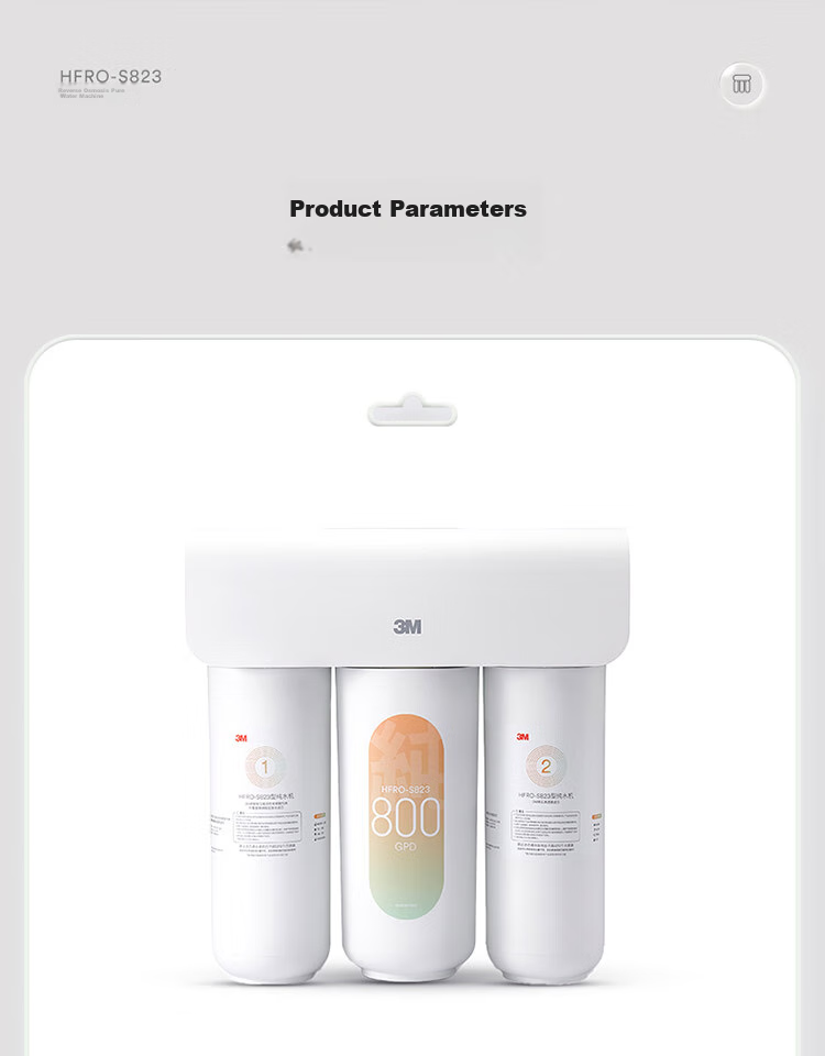 3M Water Purifier, Household Drinking Water Machine, Direct RO Reverse Osmosis Under-Sink Filter, 700G Large Flow Rate 1.84L/min, Home Pure Water Machine, Pengpai 2.0 Series HFRO-S725 19