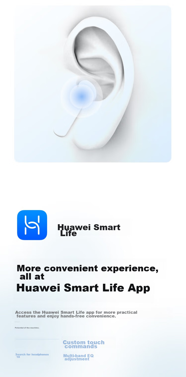 HUAWEI FreeBuds SE 2 Long-Lasting Bluetooth Earphones, 40-Hour Battery Life, Fast Charging, Bluetooth 5.3 Compatible with Apple/Android Phones, Blue 16