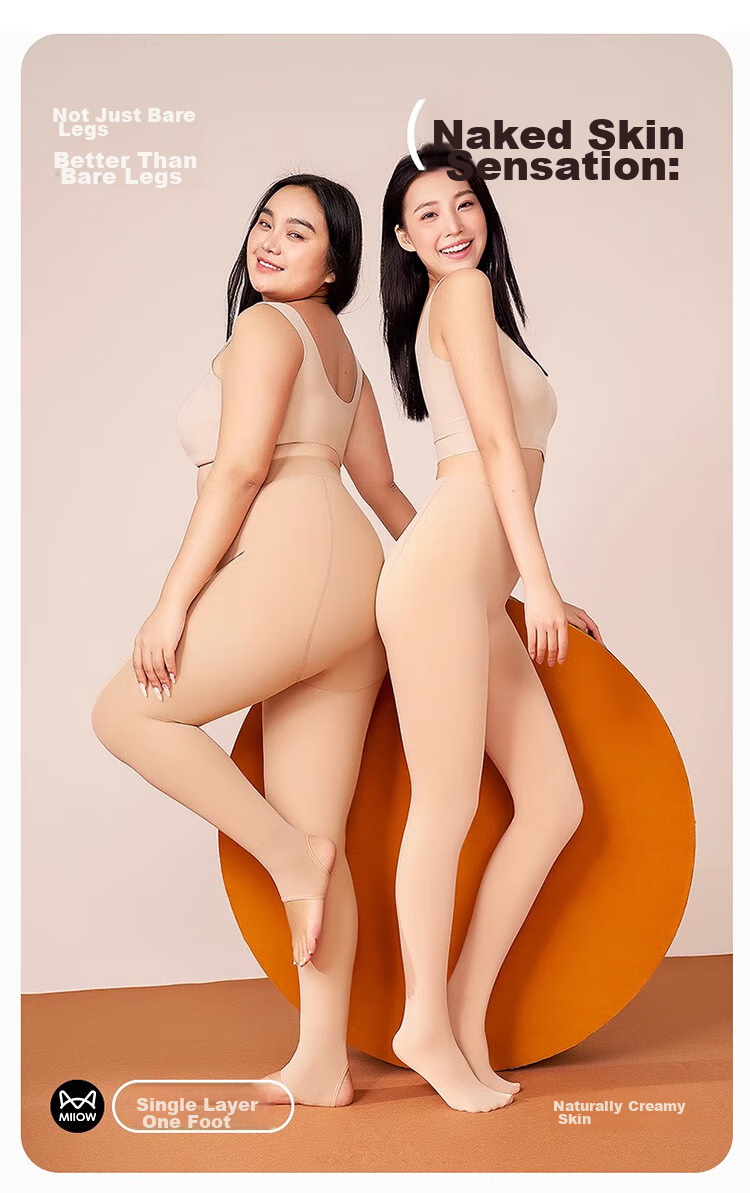 MiiOW Legless Miracle Base Layer Pants for Women, New Style 2026, Plus Size, Autumn And Winter Wear, Stockings, Pantyhose, 300g 1