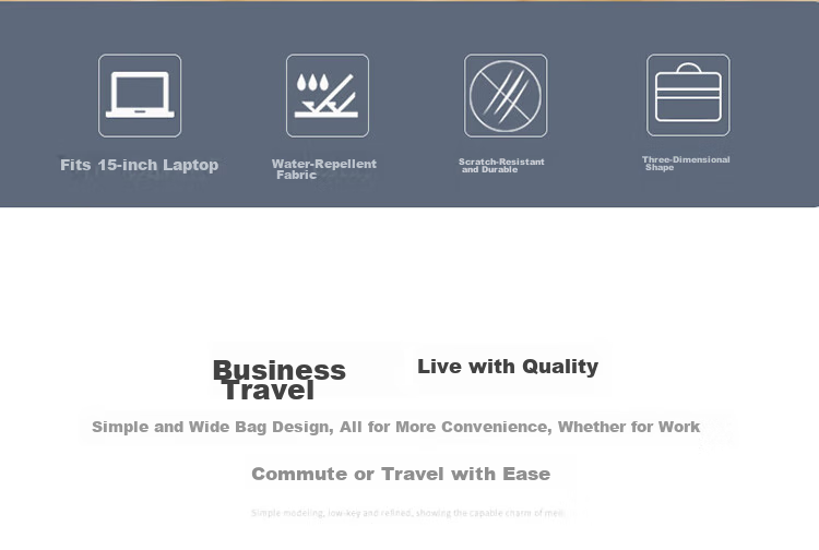 GOLF Business Briefcase for Men, Large Capacity Handbag, Fits 15-Inch Laptop, Multiple Compartments, Casual Horizontal Style, Shoulder Crossbody Bag for Men, Black, Gift for Boyfriend Or Father 2