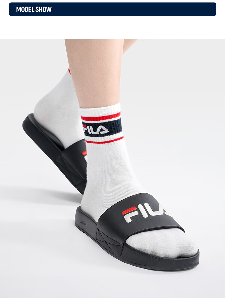 FILA Drift Boat 1 Men's Retro Slide Sandals Summer Casual Beach Shoes 9