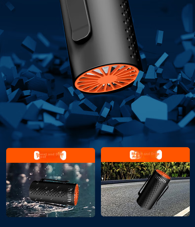 Masentek X1 Waist-Mounted Electric Fan, Portable Neck Strap Rechargeable Mini Air Conditioner, Cooling Device for Construction Sites, Outdoor Work, Welders, Long Battery Life with Strong Airflow 18