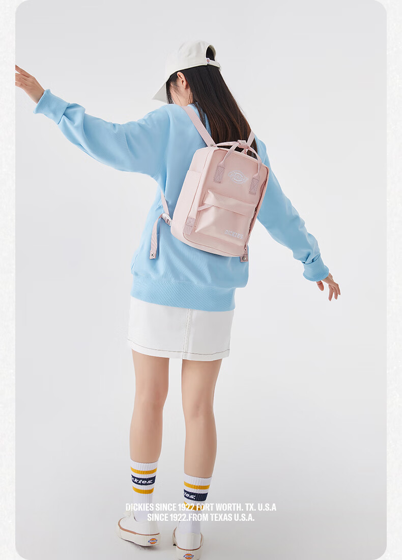 Dickies Backpack for Women, Cute Mini Backpack for Children, Lightweight Casual Sports Bag for Middle School Students, Storage Travel Bag 10