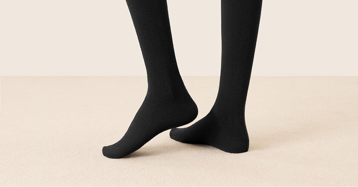 Mianzhuwu Knee-High Stockings for Women, Anti-Slip Thigh Slimming High Tube Socks for Autumn And Winter, 1 Pair 25