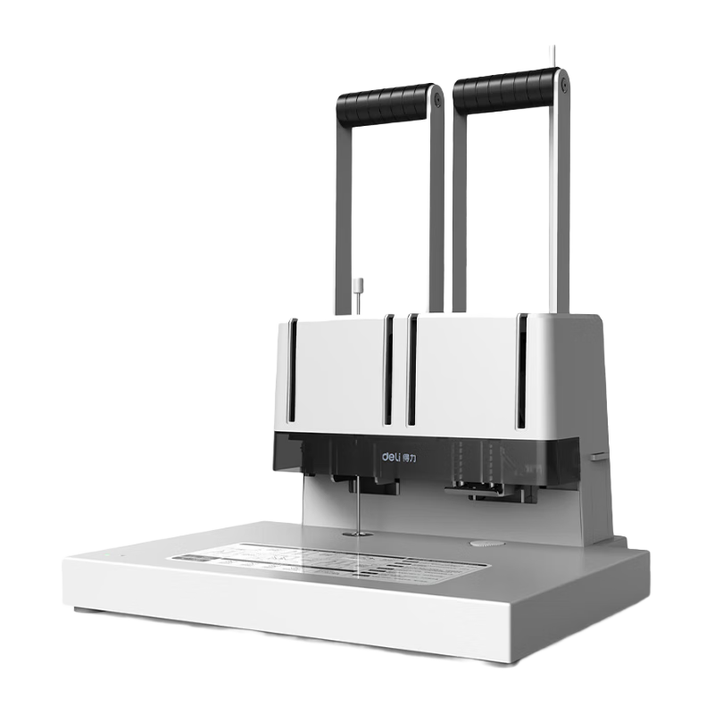 Deli 38mm Accounting Voucher Manual Binding Machine, 380-Page Financial Binder, Manual Punched Binding Machine, Office File Rivet Tube Hot-Melt Binder, Document Puncher 14652