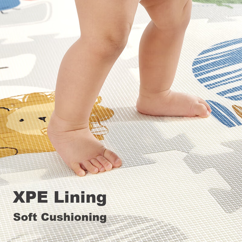 KUB Baby Crawling Mat, Interlocking Thickened XPE, Infant Play Mat, Living Room Children's Floor Mat, 6 Pieces - 165*112.5*2cm
