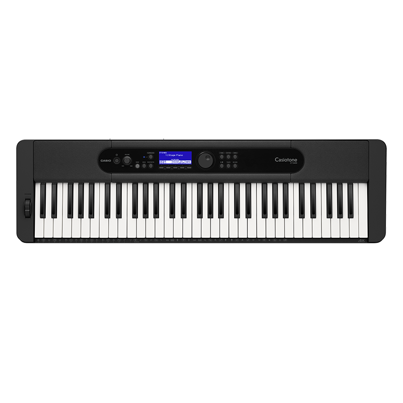 CASIO Electronic Keyboard CTS410 Black, Touch-Sensitive Keyboard, Professional Performance Teaching And Entertainment, 61-Key Electronic Keyboard