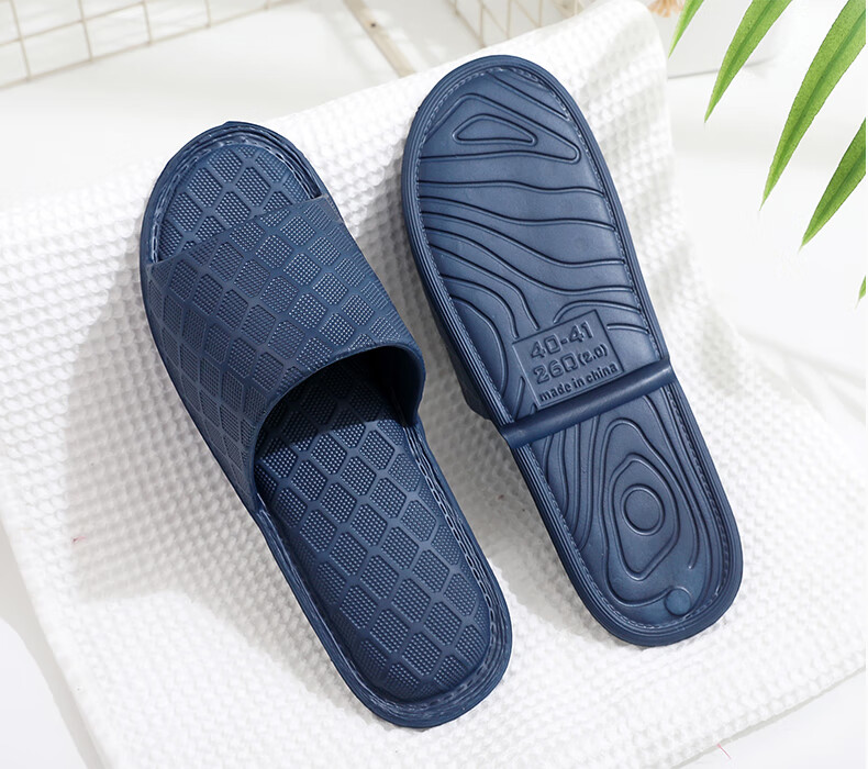 GUOLUOFEI Foldable Portable Ultra-Light Slippers for Travel And Business Trips, Hotel Summer Bathroom Slippers for Women And Men, Black Size 38-39 4