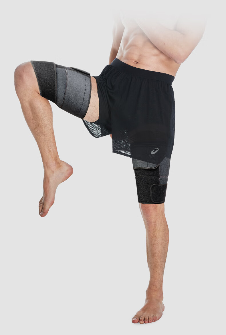 NAILEKESI N Thigh Support Leg Sleeves, Thigh Protectors, Sports Muscle Strain Bandages, Compression Bands, Warmth Retainers, One Size Fits All, 1 Pair 11