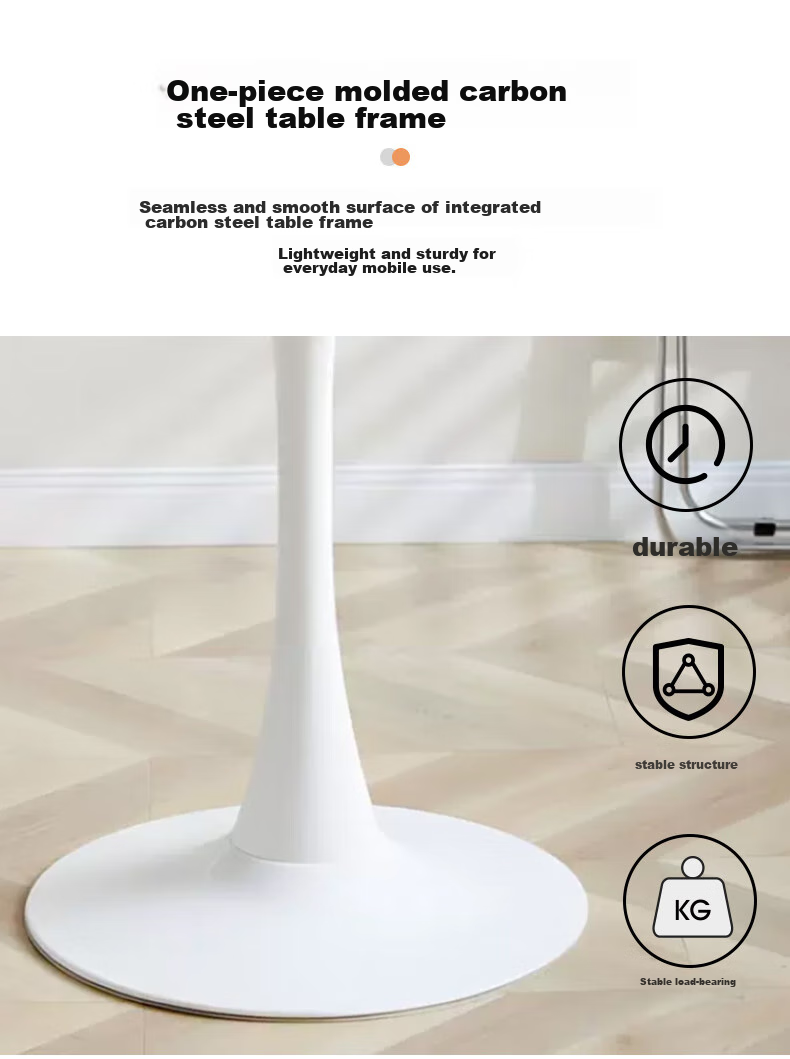 Fanshe Dining Table Negotiation Table Balcony Small Round Table Tulip Simple Office Apartment Hotel Reception Round Table And Chair Set 9