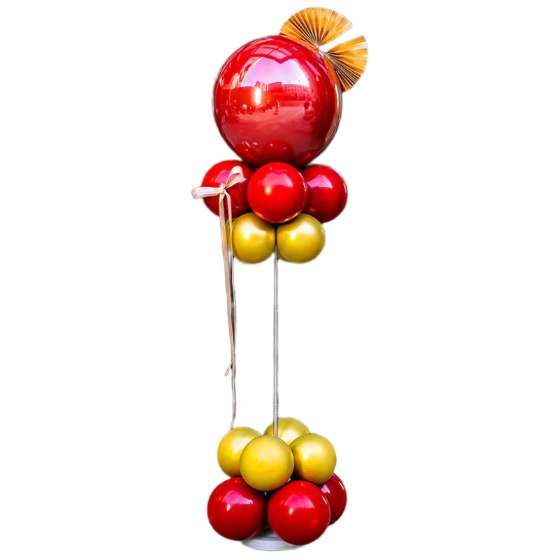 Jiayan Balloon Stand-Up Column Floor Floating, Birthday Party Decoration for First Birthday, Hundred Days Celebration, Housewarming, Grand Opening, Annual Meeting, 1.7m