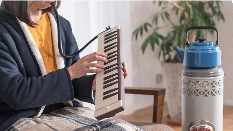 YAMAHA Melodica Keyboard for Beginners And Professional Performance, P-37D, Brown-Red, 37 Keys [Suitable for Students, Recommended by Teachers] 5