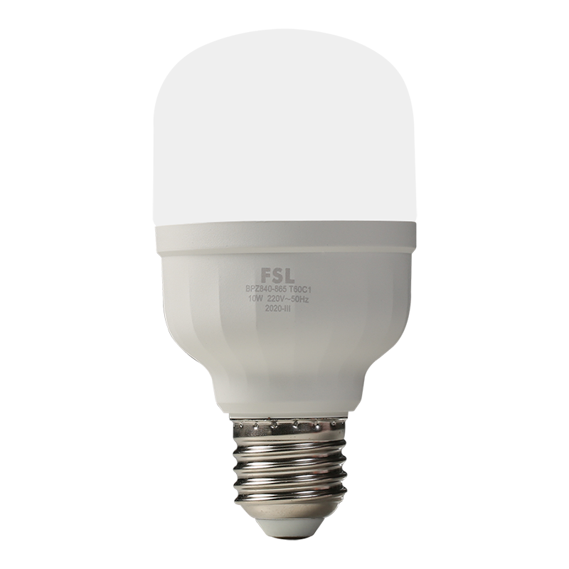 FSL Foshan Lighting LED Bulb, Energy-Saving Screw Base Light Source E27, Daylight Color 10W Cylindrical 6500K
