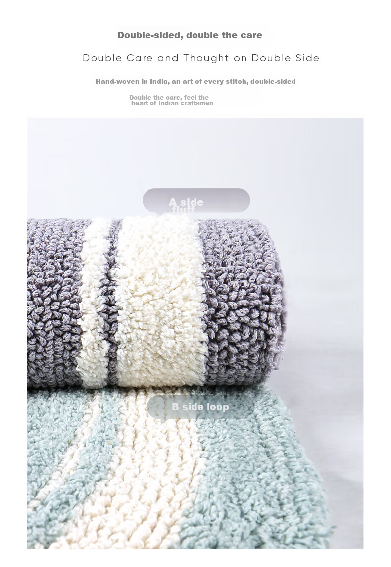 Amarelle Elegant High-End Hotel Ultra-Soft Absorbent Non-Slip Bathroom Mat, Pink (50*80cm) 9