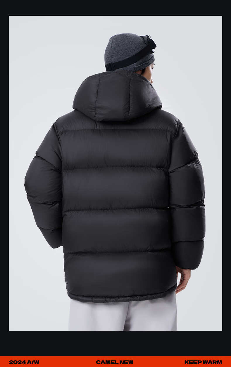 CAMEL Zhichun down Jacket for Men, Winter Thick White Duck down, Couple's Puffer Coat, Warm Outerwear M33CR07131 23