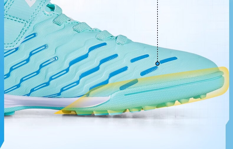 Li-Ning Children's Soccer Shoes TF Turf Cleats for Boys And Girls Aged 6-12, Professional Training And Competition Artificial Grass Football Boots for Older Kids, Size 31 3
