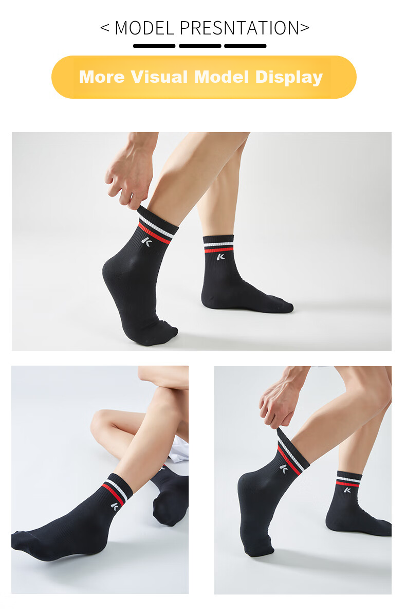 KAWASAKI Badminton Socks, Basketball Socks, Running Sports Short Socks 6330 White White Gray (Three-Pair Pack) One Size Fits All 15