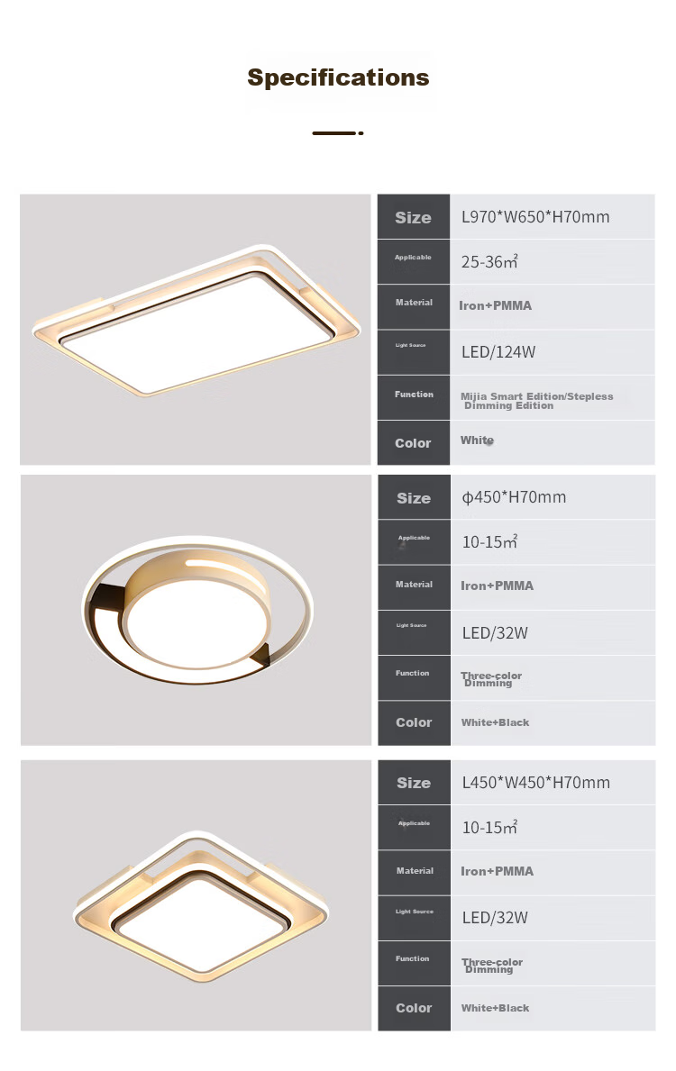 NVC LED Tri-Color Dimmable Ceiling Light Main Bedroom Lamp 2026 High-End Nordic Style Linear Light 14
