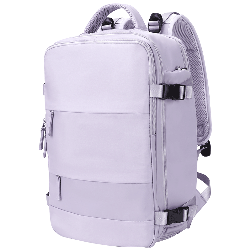 Landcase Backpack, Travel Bag for Women, Large Capacity, Laptop Bag, Student Schoolbag, Business Trip Luggage Bag, 1637 Light Purple