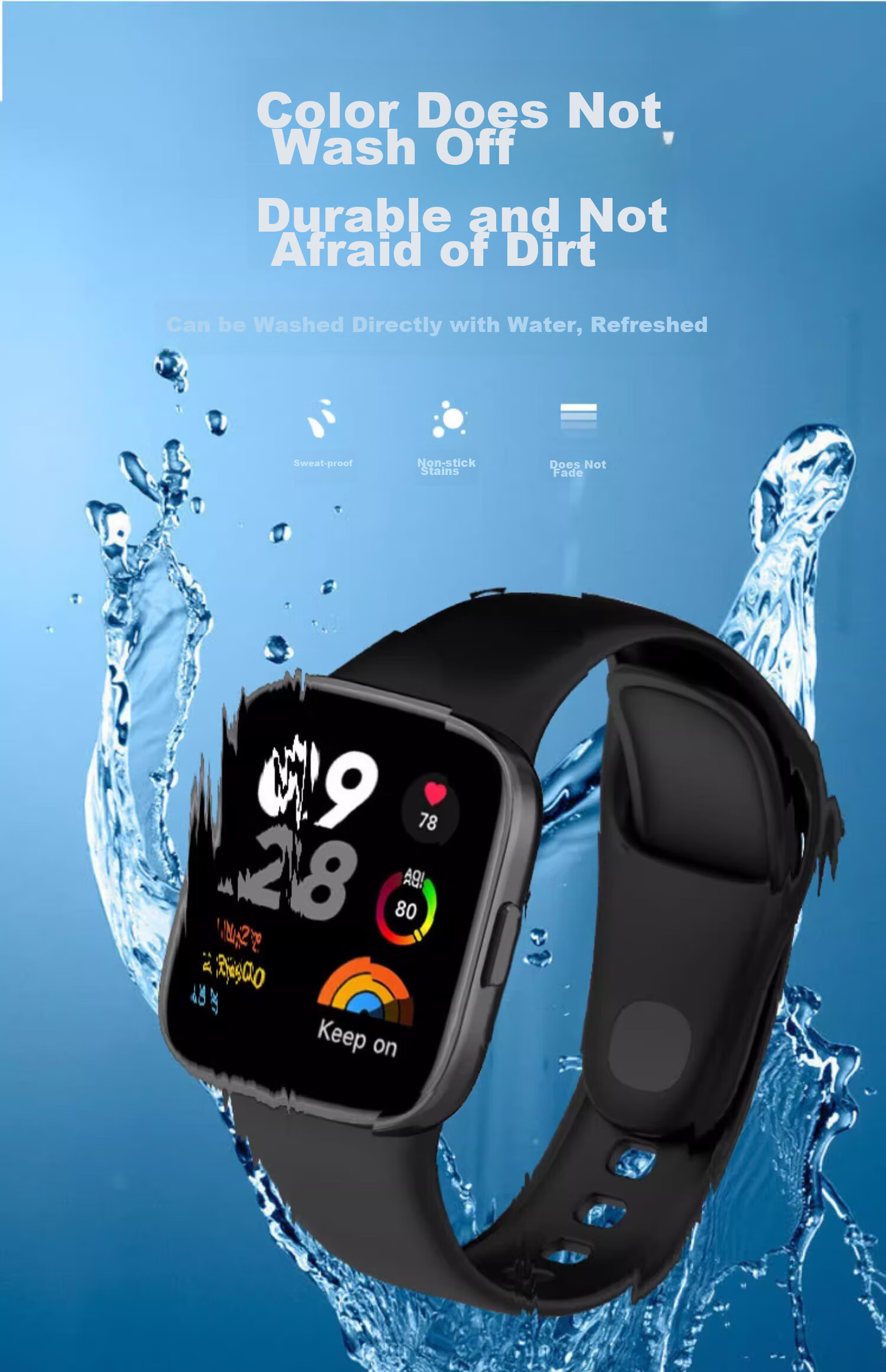 CHENSONG Compatible with Redmi Watch 3 Strap, Suitable for Redmi Watch 3 Smartwatch Band, Sports Watch Colorful Replacement Silicone Wristband for Redmi Watch 3 4