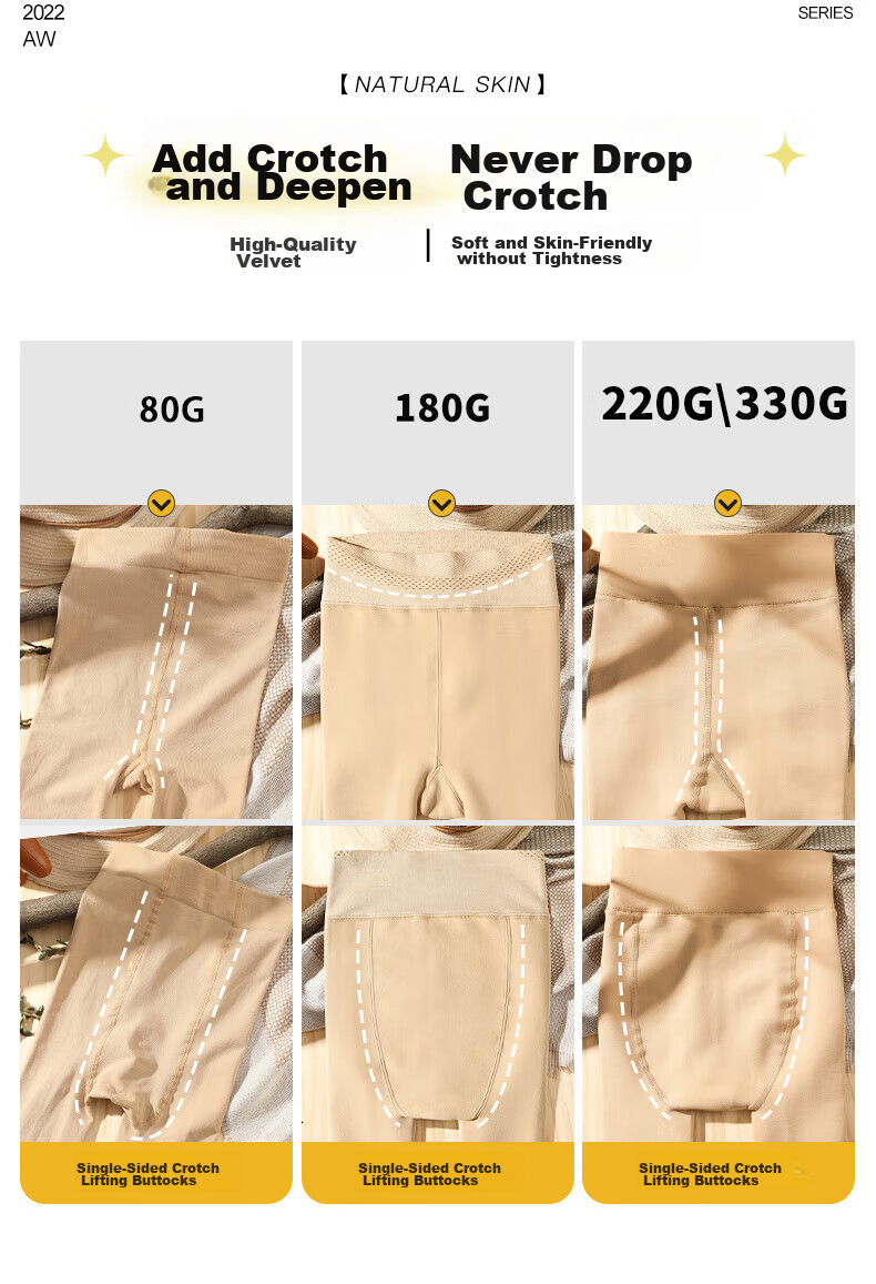 Bejirog Invisible Pantyhose, Thin Spring And Autumn Style, Nude-Colored Anti-Snag Base Layer, Women's Tights for Outer Wear, Student Stockings 14