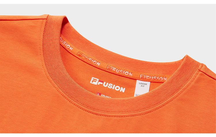 FILA FUSION Trendy Couple Short Sleeve T-Shirt Summer Loose Cool Breathable Unisex Top 5