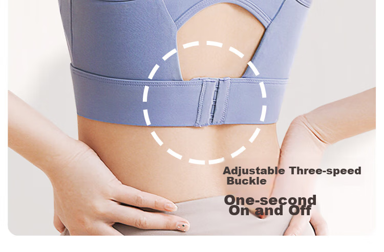 MINISO High-Intensity Sports Bra for Women, Running Anti-Shock Anti-Sagging Side Support Yoga Pilates Training Beautiful Back Bra 15
